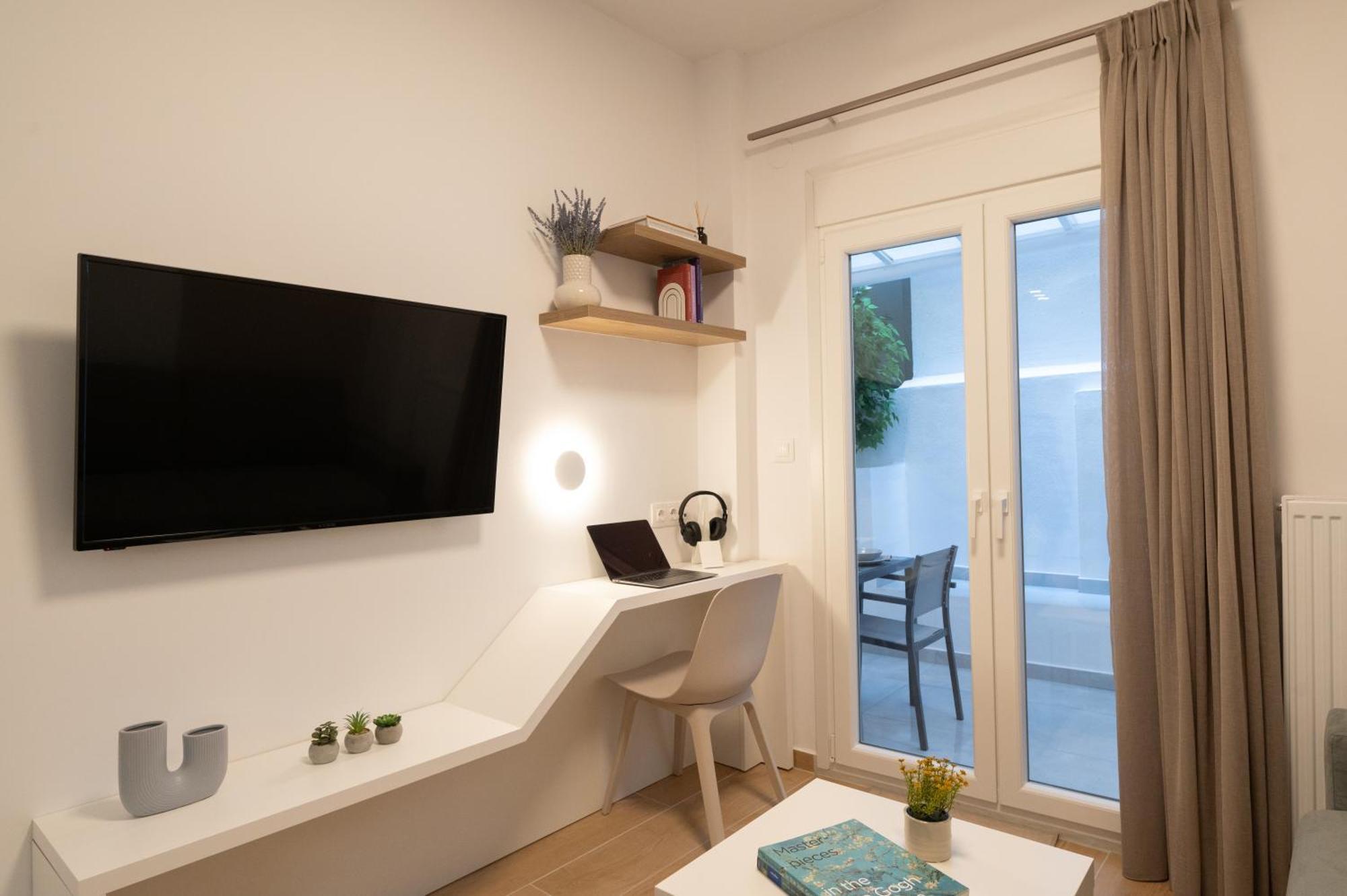 דירות סלוניקי Honey Oak & Cream Patio By Nest מראה חיצוני תמונה